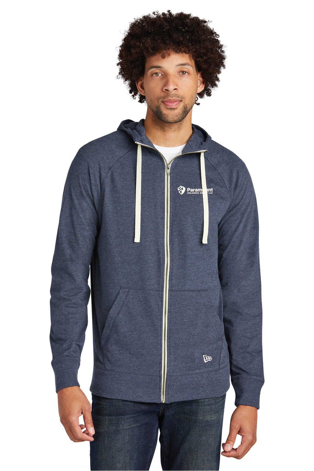 New Era® Sueded Cotton Blend Full-Zip Hoodie