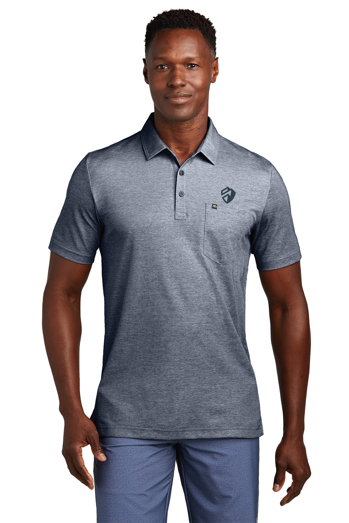 TravisMathew Oceanside Heather Pocket Polo