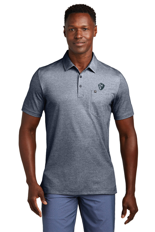 TravisMathew Oceanside Heather Pocket Polo